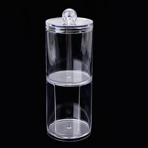 2018 New Cotton Pads Cotton Swab Clear Acrylic Storage Holder Box Transparent  Cosmetic Makeup Organizer Case High Quality Hot