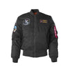 2018 Top Gun Thick Winter Bomber Flight Ma-1 Jacket polar embroidery stylish streetwear quilted lining puffer letterman for men